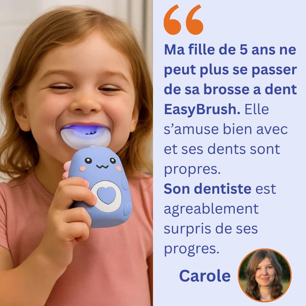 petite fille brossage dent easybrush